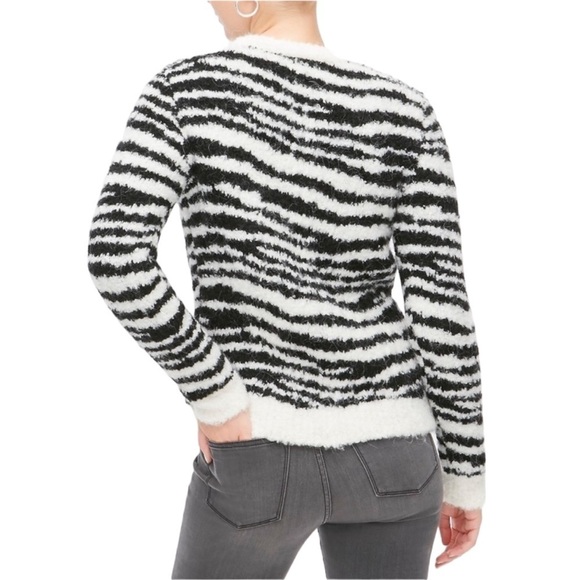 J. CREW Boucle Zebra Wool Alpaca Blend Size M - Picture 3 of 7